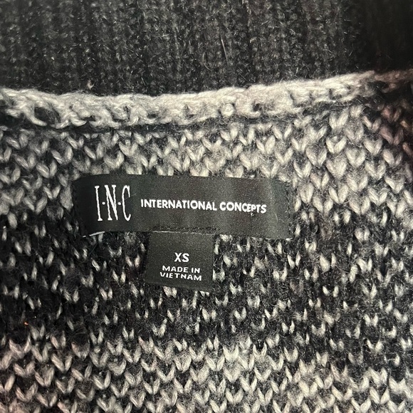 I.N.C. INTERNACIONAL CONCEPTS African Zebra Chunky Cardigan Oversized 
Size XS - Picture 7 of 8